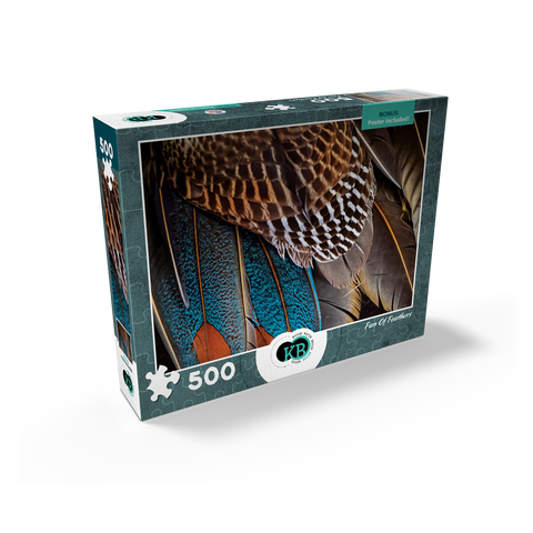 Animal Photography: Fan of Feathers, Birds no.4 500 Jigsaw Puzzle box view2