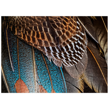 puzzleplate Animal Photography: Fan of Feathers, Birds no.4 500 Jigsaw Puzzle