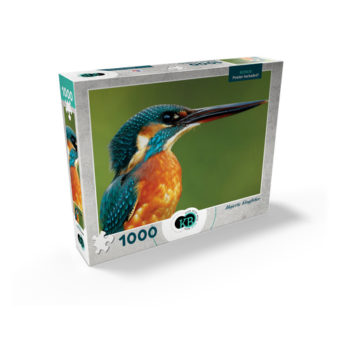 Animal Photography: Birds, Majestic Kingfisher 1000 Jigsaw Puzzle box view2