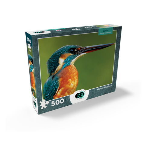 Animal Photography: Birds, Majestic Kingfisher 500 Jigsaw Puzzle box view2