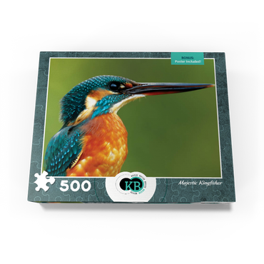 Animal Photography: Birds, Majestic Kingfisher 500 Jigsaw Puzzle box view3