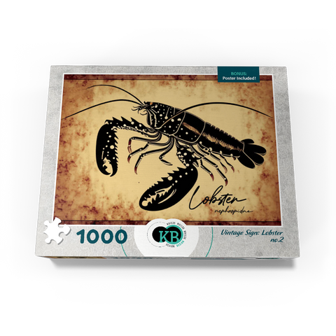 Vintage Artwork: Lobster Sign, no.2 1000 Jigsaw Puzzle box view3