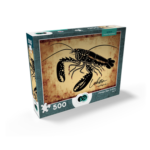 Vintage Artwork: Lobster Sign, no.2 500 Jigsaw Puzzle box view2
