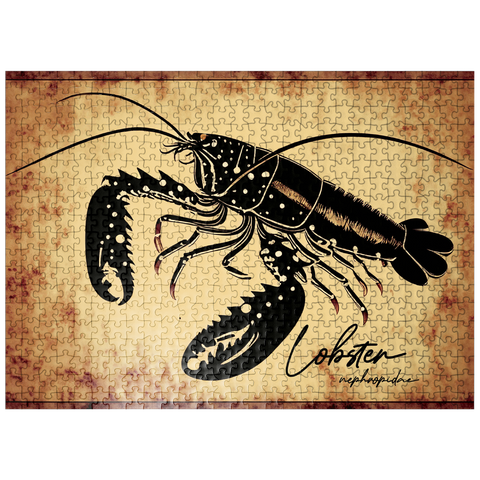 puzzleplate Vintage Artwork: Lobster Sign, no.2 500 Jigsaw Puzzle