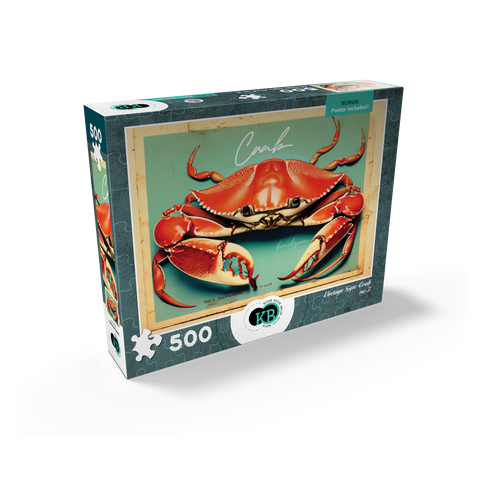 Vintage Artwork: Crab Sign, no.3 500 Jigsaw Puzzle box view2