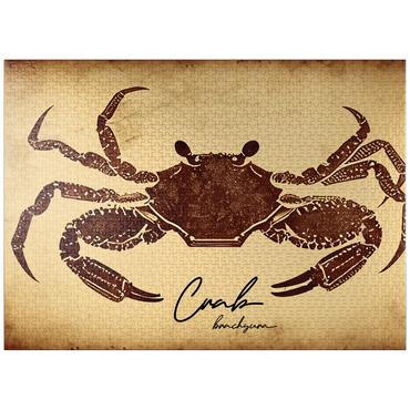 puzzleplate Vintage Artwork: Crab Sign, no.1 1000 Jigsaw Puzzle