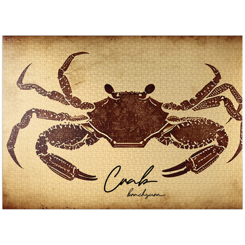 puzzleplate Vintage Artwork: Crab Sign, no.1 1000 Jigsaw Puzzle