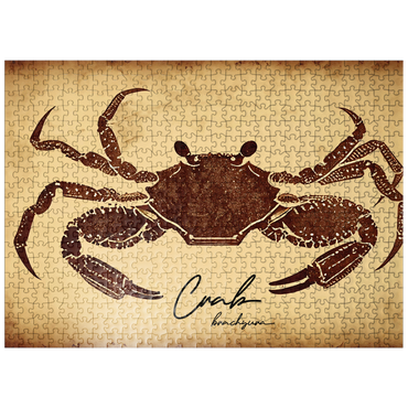 puzzleplate Vintage Artwork: Crab Sign, no.1 500 Jigsaw Puzzle