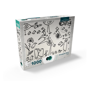Illustration Artwork: Hieroglyphic Birds, no.2 1000 Jigsaw Puzzle box view2
