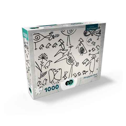 Illustration Artwork: Hieroglyphic Birds, no.2 1000 Jigsaw Puzzle box view2
