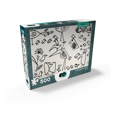 Illustration Artwork: Hieroglyphic Birds, no.2 500 Jigsaw Puzzle box view2