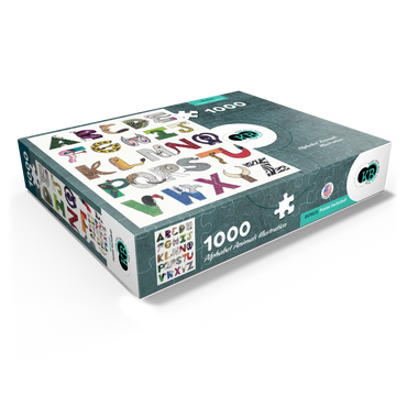 Illustration Artwork: Hand-Drawn Alphabet Animals 500 Jigsaw Puzzle box view1
