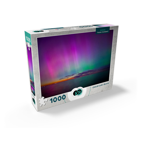 Nature Photography: Northern Lights, Colorful Lake Aurora 1000 Jigsaw Puzzle box view2