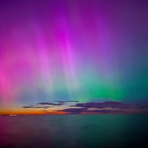 Nature Photography: Northern Lights, Colorful Lake Aurora 1000 Jigsaw Puzzle 3D Modell