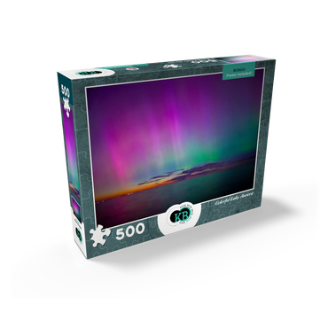 Nature Photography: Northern Lights, Colorful Lake Aurora 500 Jigsaw Puzzle box view2