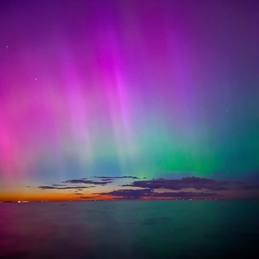 Nature Photography: Northern Lights, Colorful Lake Aurora 500 Jigsaw Puzzle 3D Modell
