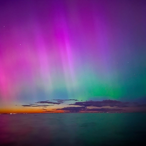 Nature Photography: Northern Lights, Colorful Lake Aurora 500 Jigsaw Puzzle 3D Modell