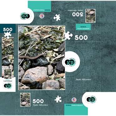 Animal Photography: Snake Adventure 500 Jigsaw Puzzle box 3D Modell