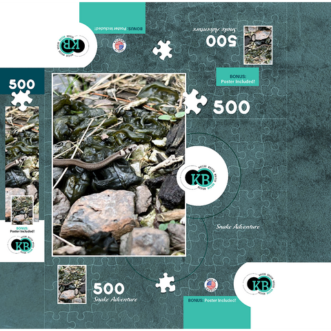 Animal Photography: Snake Adventure 500 Jigsaw Puzzle box 3D Modell
