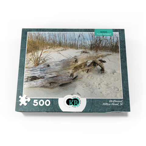 Nature Photography: Beach Driftwood, Hilton Head, South Carolina 500 Jigsaw Puzzle box view3