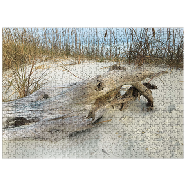 puzzleplate Nature Photography: Beach Driftwood, Hilton Head, South Carolina 500 Jigsaw Puzzle