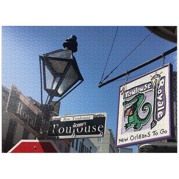 puzzleplate French Quarter Intersection- New Orleans, Louisianna 1000 Jigsaw Puzzle