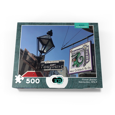 French Quarter Intersection- New Orleans, Louisianna 500 Jigsaw Puzzle box view3