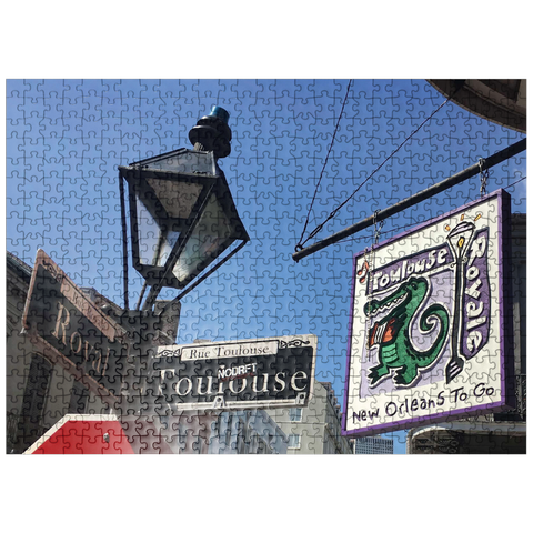 puzzleplate French Quarter Intersection- New Orleans, Louisianna 500 Jigsaw Puzzle