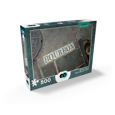 Bourbon Street Sidewalk Sign- New Orleans, Louisianna 500 Jigsaw Puzzle box view2