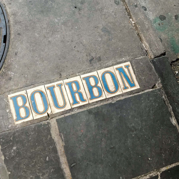 Bourbon Street Sidewalk Sign- New Orleans, Louisianna 500 Jigsaw Puzzle 3D Modell