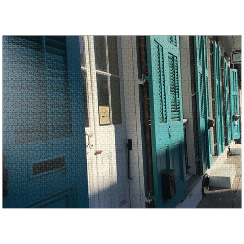 puzzleplate French Quarter, Streetside- New Orleans, Louisianna 1000 Jigsaw Puzzle