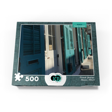 French Quarter, Streetside- New Orleans, Louisianna 500 Jigsaw Puzzle box view3