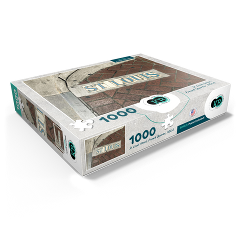 St. Louis Street Sidewalk Sign- New Orleans, Louisianna 1000 Jigsaw Puzzle box view1