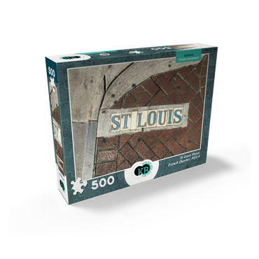 St. Louis Street Sidewalk Sign- New Orleans, Louisianna 500 Jigsaw Puzzle box view2