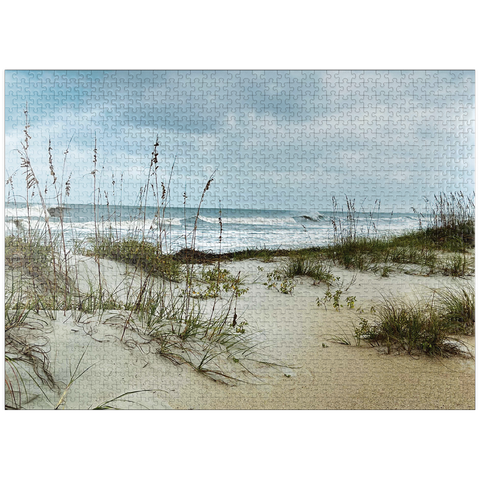 puzzleplate Nature Photography: Island Surf, Hilton Head, South Carolina 1000 Jigsaw Puzzle