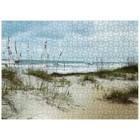 puzzleplate Nature Photography: Island Surf, Hilton Head, South Carolina 500 Jigsaw Puzzle