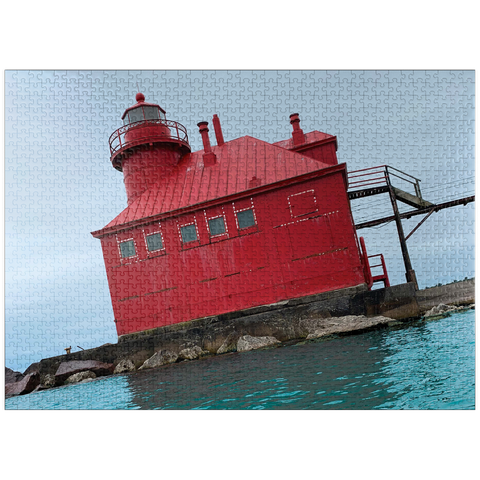 puzzleplate Pierhead Light- Sturgeon Bay, Wisconsin, no.1 1000 Jigsaw Puzzle
