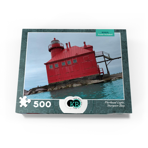 Pierhead Light- Sturgeon Bay, Wisconsin, no.1 500 Jigsaw Puzzle box view3