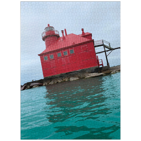 puzzleplate Pierhead Light- Sturgeon Bay, Wisconsin, no.2 1000 Jigsaw Puzzle