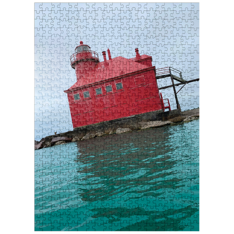 puzzleplate Pierhead Light- Sturgeon Bay, Wisconsin, no.2 500 Jigsaw Puzzle