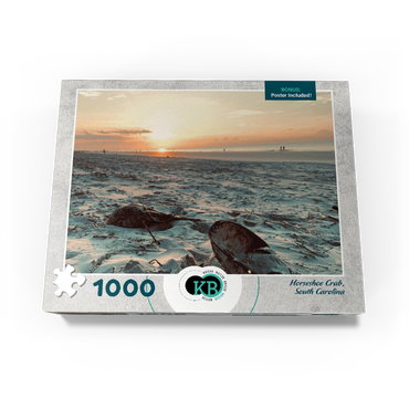 Nature Photography: Sunset Horseshoe Crabs- Hilton Head, South Carolina 1000 Jigsaw Puzzle box view3