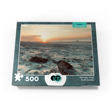 Nature Photography: Sunset Horseshoe Crabs- Hilton Head, South Carolina 500 Jigsaw Puzzle box view3