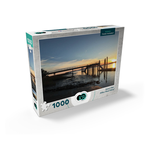 Nature Photography: Sunset Pier- Hilton Head, South Carolina 1000 Jigsaw Puzzle box view2
