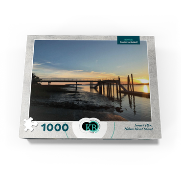 Nature Photography: Sunset Pier- Hilton Head, South Carolina 1000 Jigsaw Puzzle box view3