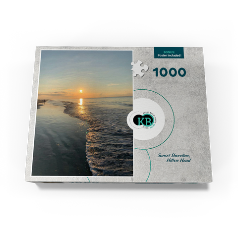 Nature Photography: Sunset Shoreline- Hilton Head, South Carolina 1000 Jigsaw Puzzle box view3