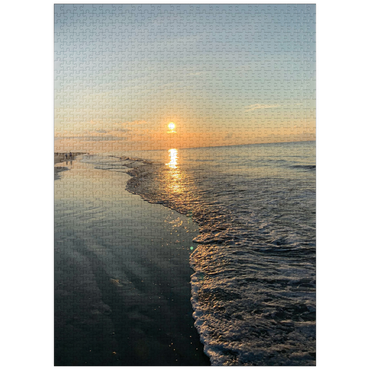 puzzleplate Nature Photography: Sunset Shoreline- Hilton Head, South Carolina 1000 Jigsaw Puzzle