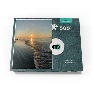 Nature Photography: Sunset Shoreline- Hilton Head, South Carolina 500 Jigsaw Puzzle box view3