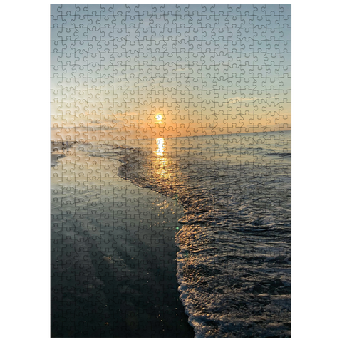 puzzleplate Nature Photography: Sunset Shoreline- Hilton Head, South Carolina 500 Jigsaw Puzzle