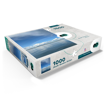 Nature Photography: Double Rainbow Horizon over Lake 1000 Jigsaw Puzzle box view1