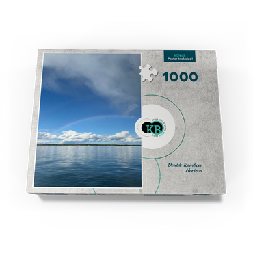 Nature Photography: Double Rainbow Horizon over Lake 1000 Jigsaw Puzzle box view3